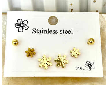 Christmas Carol earring combo