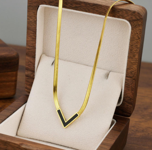 V Snake Chain Necklace