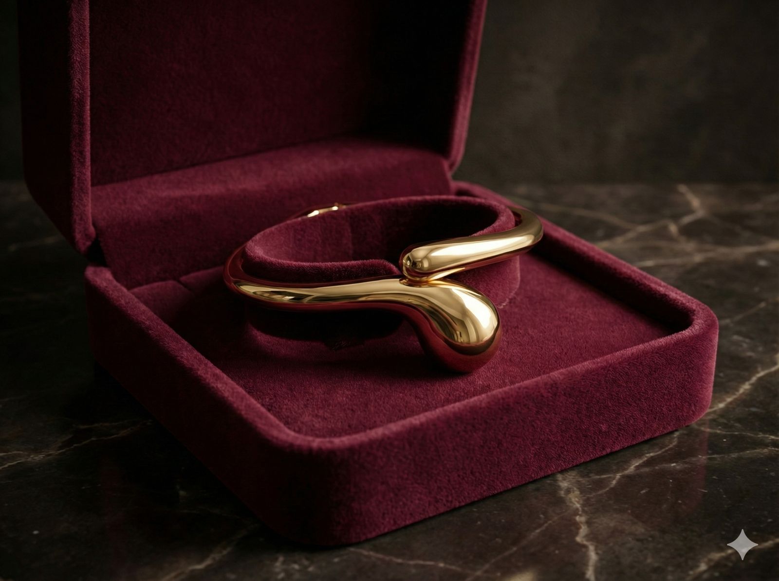 Trendy Gold big small water drop bracelet