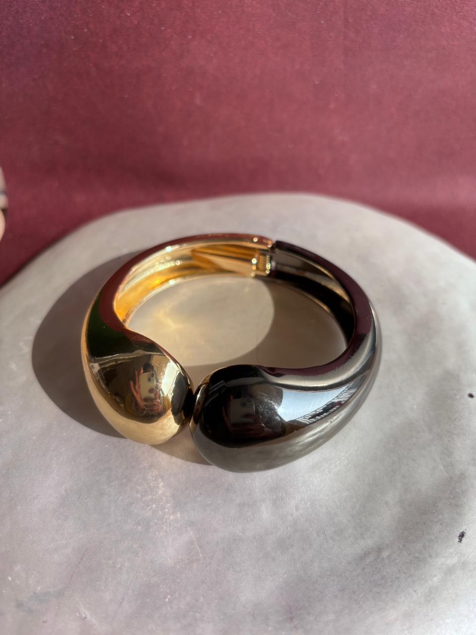 Trendy 2 tone bracelet