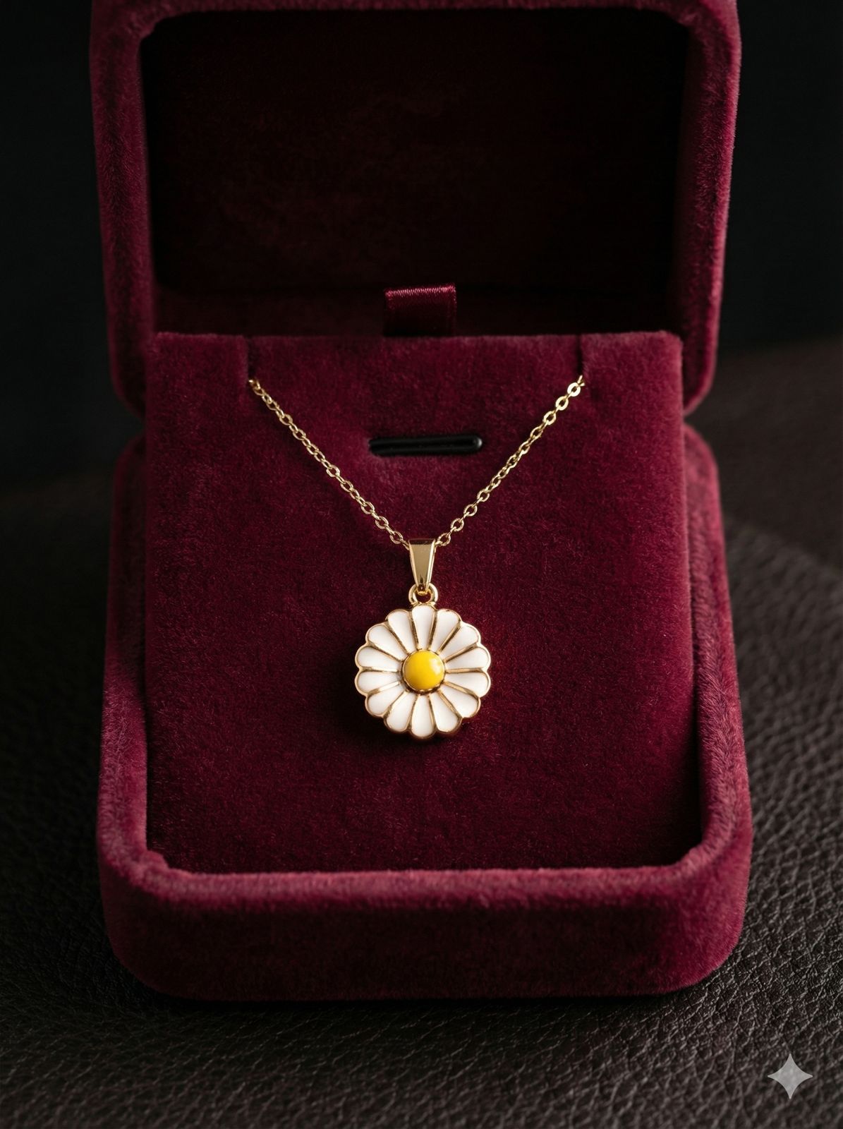 Sunflower bloom necklace